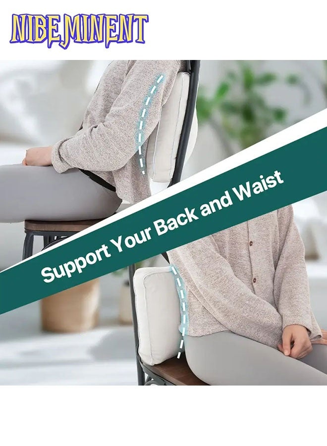 NIBEMINENT Ergonomic Knee Pillow for Side & Back Sleepers - Between Leg & Under Knee Support Pillow with Polyester, Machine Washable, White - Spinal Alignment & Pressure for Better Sleep, Side Sleeper Pillow, Contoured Design, Soft Fabric, Healthconscious Users  - Image 5