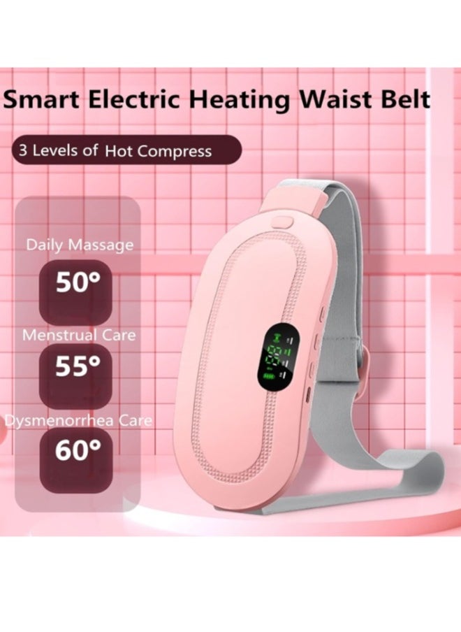 OASIS-TH - Portable Cordless Heating Pad, Menstrual Heating Pad with 3 Heat Levels and 3 Vibration Massage Modes, Fast Heating Belly Wrap Belt, Back or Belly Pain Relief Heating Pad for Women and Girl - Image 1