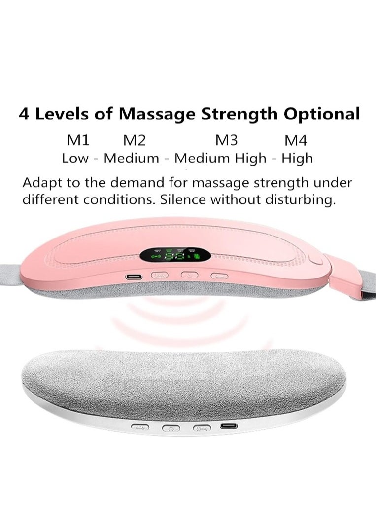 OASIS-TH - Portable Cordless Heating Pad, Menstrual Heating Pad with 3 Heat Levels and 3 Vibration Massage Modes, Fast Heating Belly Wrap Belt, Back or Belly Pain Relief Heating Pad for Women and Girl - Image 1