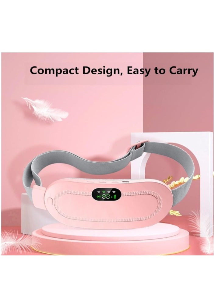 OASIS-TH - Portable Cordless Heating Pad, Menstrual Heating Pad with 3 Heat Levels and 3 Vibration Massage Modes, Fast Heating Belly Wrap Belt, Back or Belly Pain Relief Heating Pad for Women and Girl - Image 1