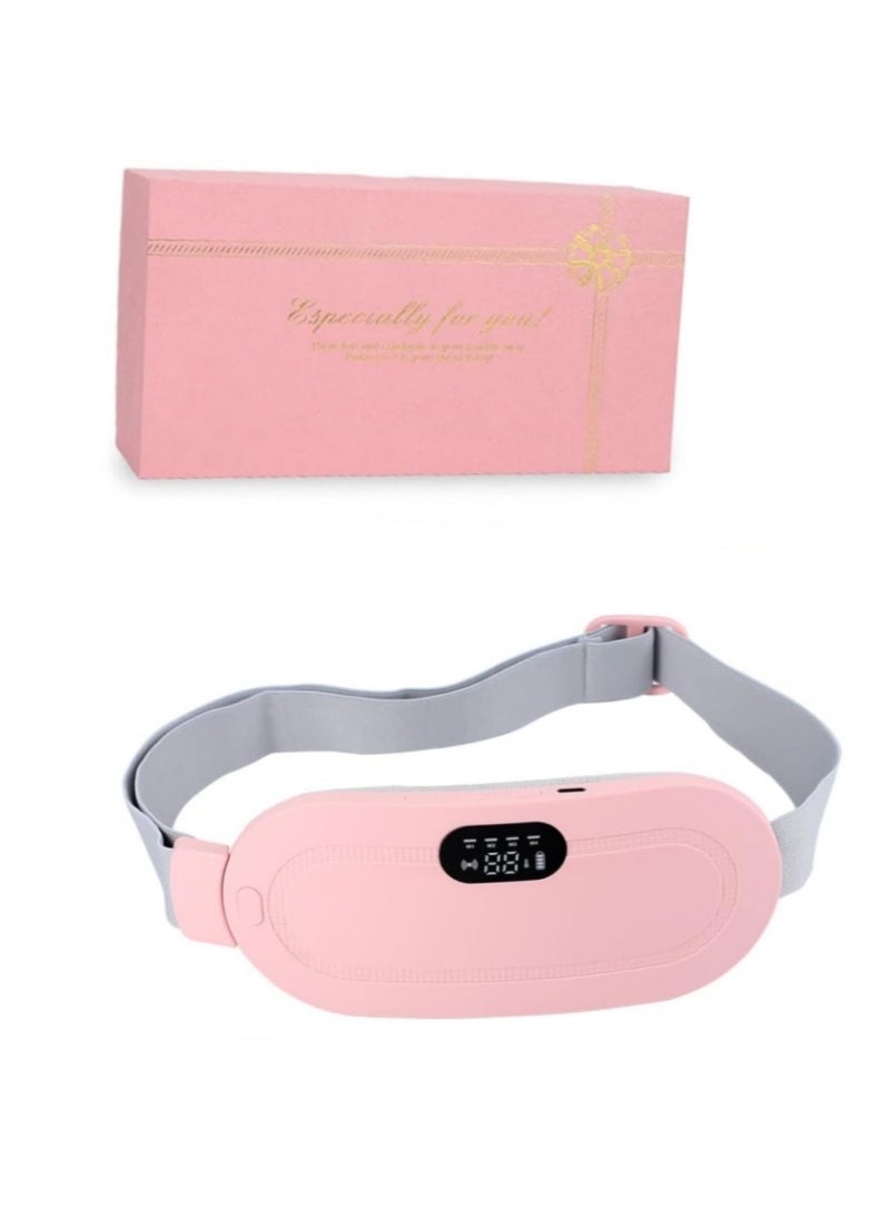 OASIS-TH - Portable Cordless Heating Pad, Menstrual Heating Pad with 3 Heat Levels and 3 Vibration Massage Modes, Fast Heating Belly Wrap Belt, Back or Belly Pain Relief Heating Pad for Women and Girl - Image 1