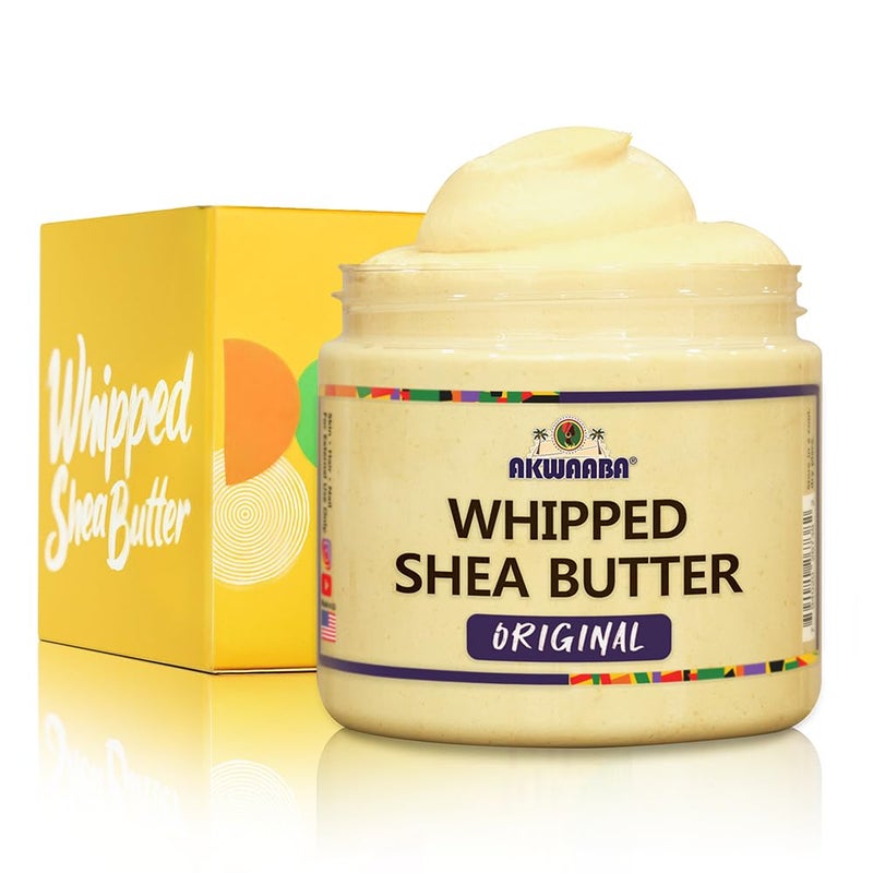 AKWAABA Whipped Shea Butter (Fragrance-Free) â€“ Nourishes & Moisturizes | Made with Shea Butter | No Dyes & Parabens | 12 oz / 340 g - Image 1