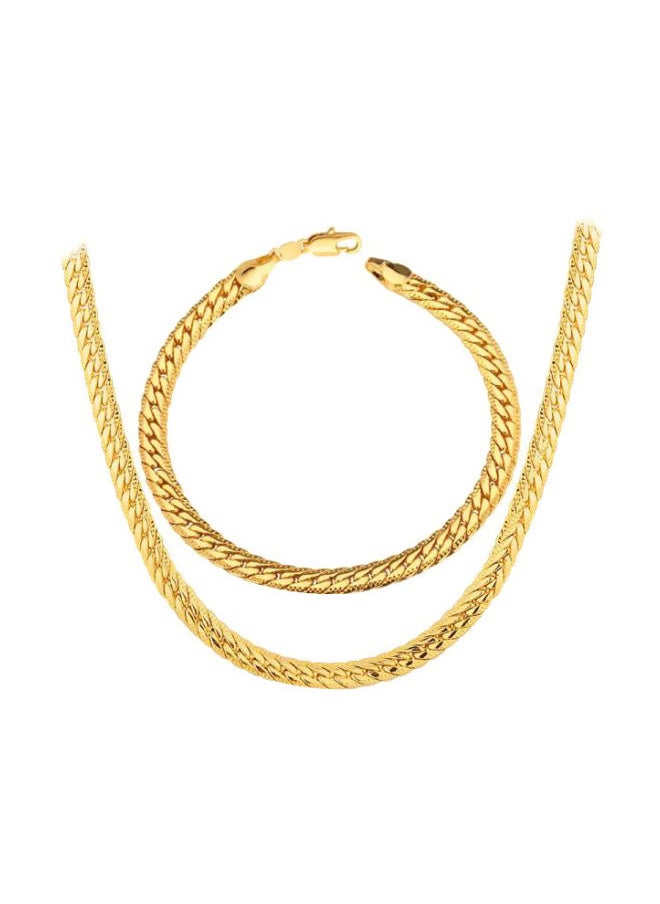NIBEMINENT - 18K Gold Plated Jewellery Set - Image 1
