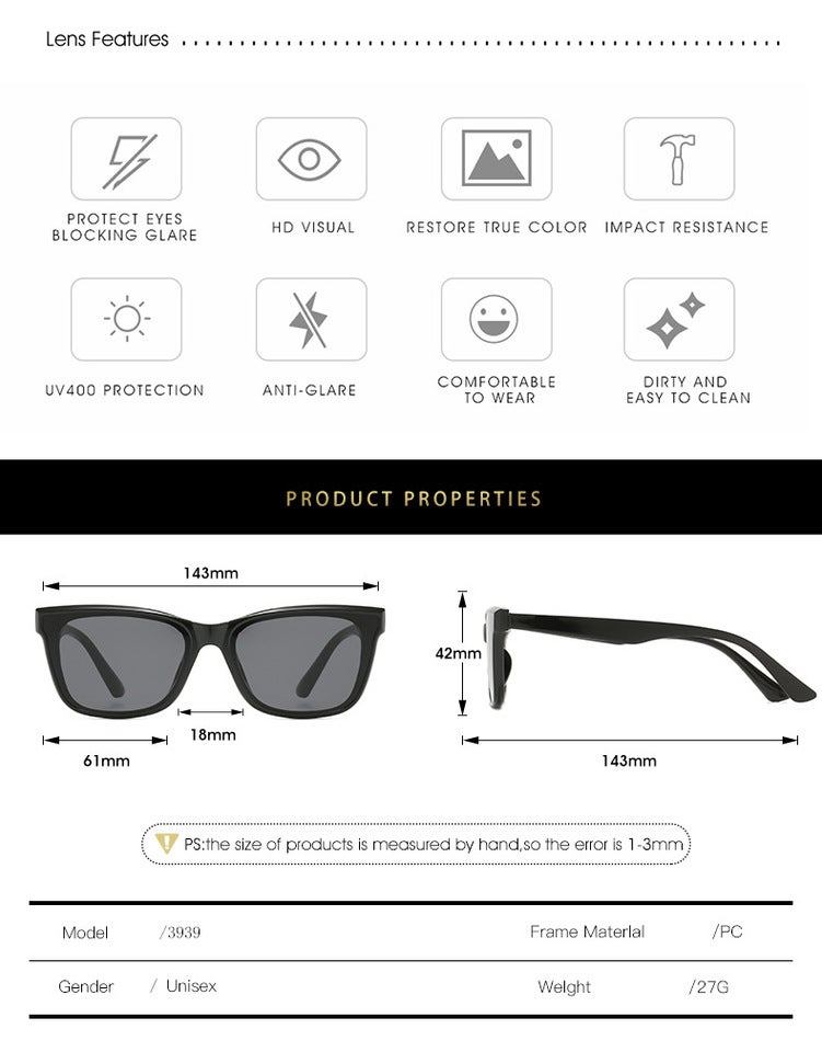 Sunglasses UV Protection Fashion 3939 - Image 4