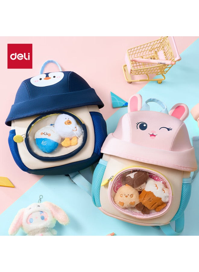 Deli Bb209 Toddler Backpack Blue Little Penguin