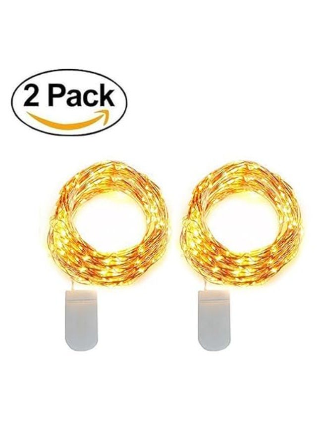LED 2 Meter Long Battery Powered Decoration Starry String Lights - Pack of 2 - Image 2