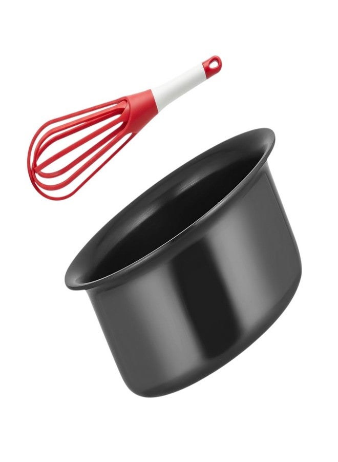 LAZYwindow Cookware Combo, Hard Anodised Tope with Induction Base, Plastic Whisker and Hand Blender - Image 1