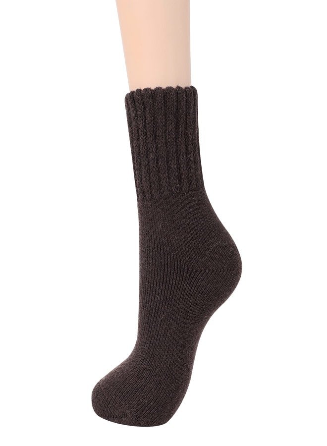 Zando Cozy Warm Winter Socks for Women Soft Slouch Fuzzy Socks Thick Comfy Fleece Socks for Girls Womens Wool Boot Socks Thanksgiving Socks Fall Long Socks C Coffee One Size - Image 1