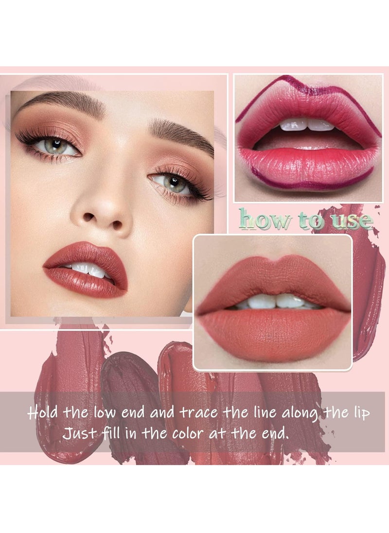 TEAYASON Liquid Matte Lipstick, Velvet Air Moisture Smooth Crayon Lip Stain, 24 Hour Super Stay Natural Nude Lipstick, Long Lasting Waterproof Lip Gloss Lipstick For Women, (No. 5 Single)  - Image 3