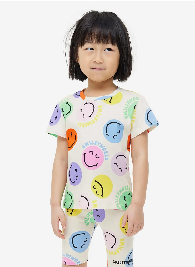اتش اند ام Kids Smiley Print Cycling Shorts