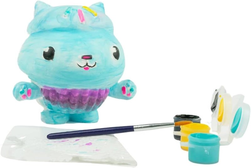 DreamWorks DreamWorks Gabbys Dollhouse Paint Your Own Figurines Set  Bundle with DIY Gabbys Dollhouse Painting Set Plus Stickers More  Gabbys Dollhouse Painting Kit for Kids - Image 3