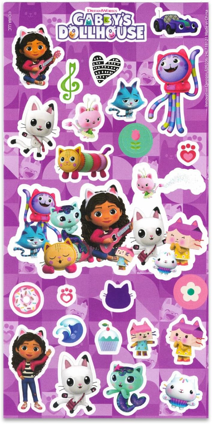 DreamWorks DreamWorks Gabbys Dollhouse Paint Your Own Figurines Set  Bundle with DIY Gabbys Dollhouse Painting Set Plus Stickers More  Gabbys Dollhouse Painting Kit for Kids - Image 5