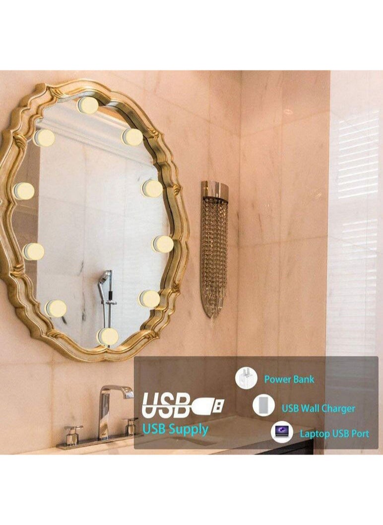 ماركة غير محددة - مجموعة من 10 لمبات ال اي دي للتسريحة و المرايا - Image 1