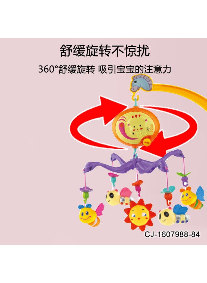 CJ Baby Electric Bed Bell Russian Version Multifunctional Rotating Bedside Bell Newborn Soothing Early Education Educational Toys - Image 2