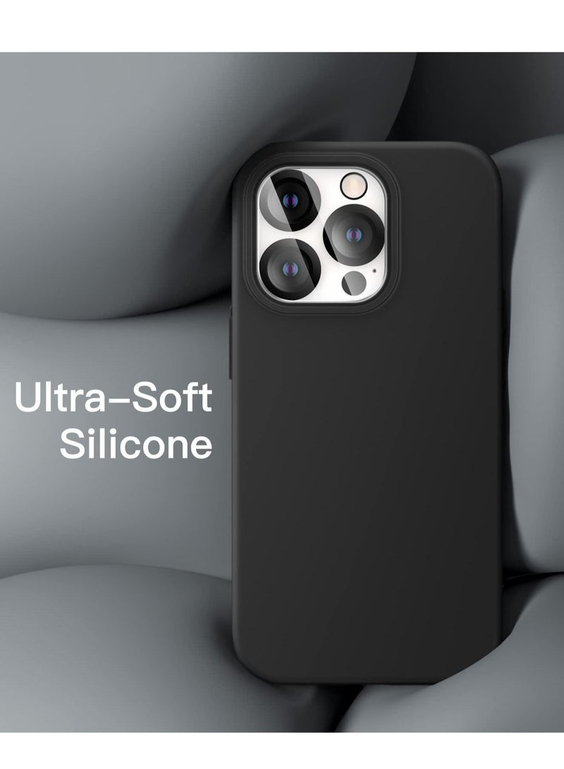 Captaintech iPhone 15 Pro Cover with 2 Pack Screen Protector + 2 Pack Camera Lens Protector Liquid Silicone Full Body Protection Shockproof Drop Protection Case 6.1 inches - Image 4