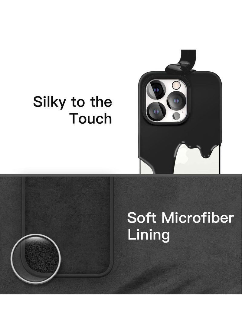 Captaintech iPhone 15 Pro Cover with 2 Pack Screen Protector + 2 Pack Camera Lens Protector Liquid Silicone Full Body Protection Shockproof Drop Protection Case 6.1 inches - Image 5