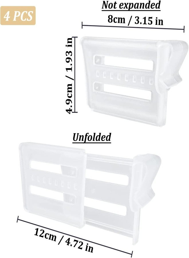 Bhuma™ 4 Pc's Refrigerator Internal Drawer Adjustable Fridge Divider Storage Dividing Bottle Organizer For Fridge - Image 4