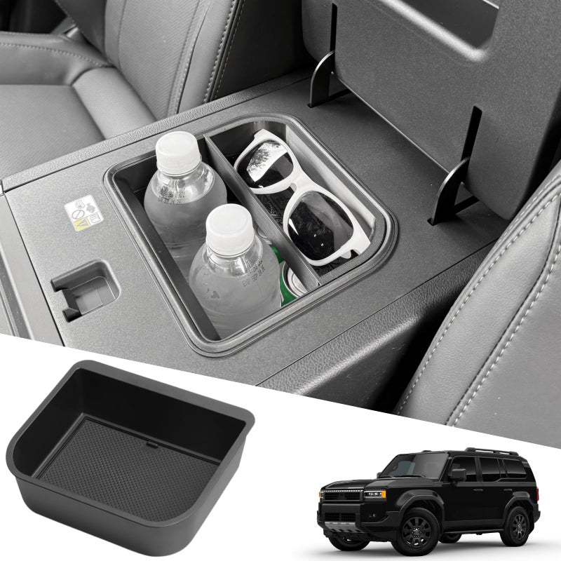 Center Console Organizer Cool Box Tray for 2025 2024 Toyota Land Cruiser Prado LC250 Lexus GX 550 Armrest Storage Box Car Interior Accessories Only for Cooler Box Version