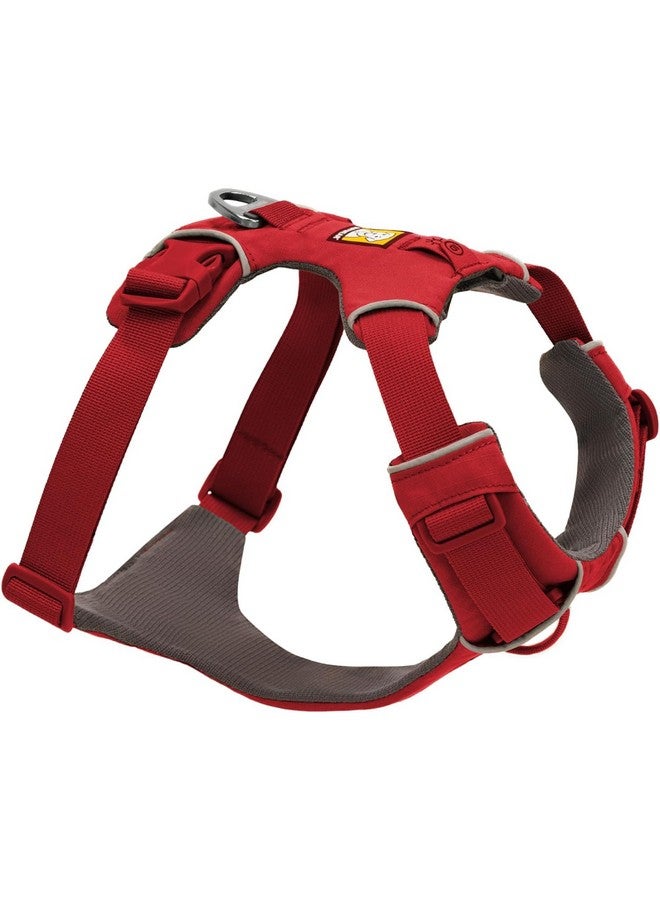 راف وير Ruffwear، حزام كلاب Front Range، حزام يومي مبطن ناعم عاكس مع مشابك مقود مزدوجة، قابل للتعديل وخفيف الوزن مناسب للتدريب أو المشي لجميع الكلاب، Red Canyon، مقاس صغير جدًا - Image 1