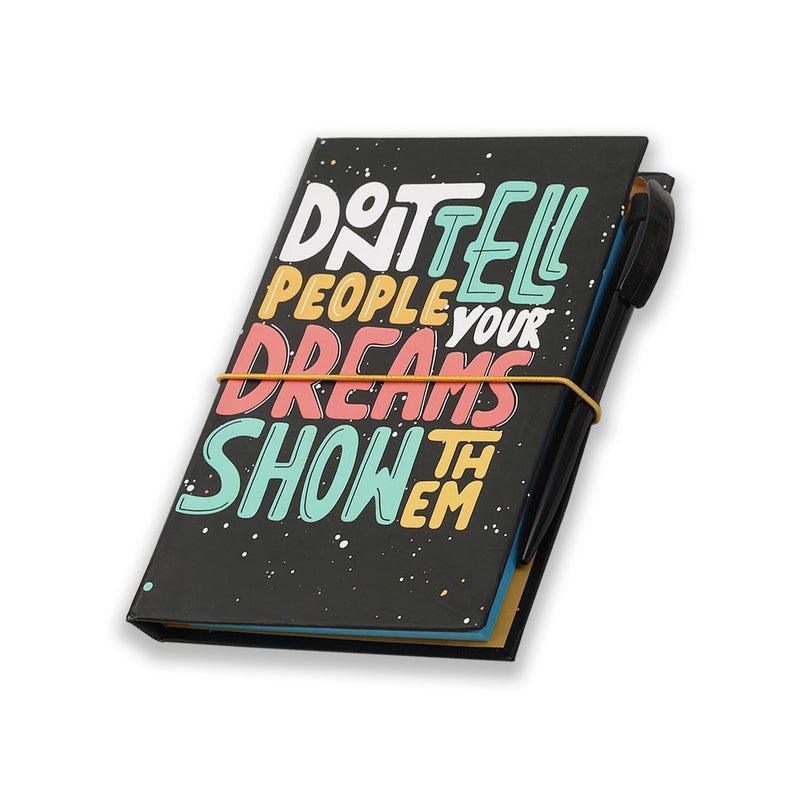 Moaae Mopo MOMP Stylish Notepad | Trendy Design Memo Block with Pen - Image 5