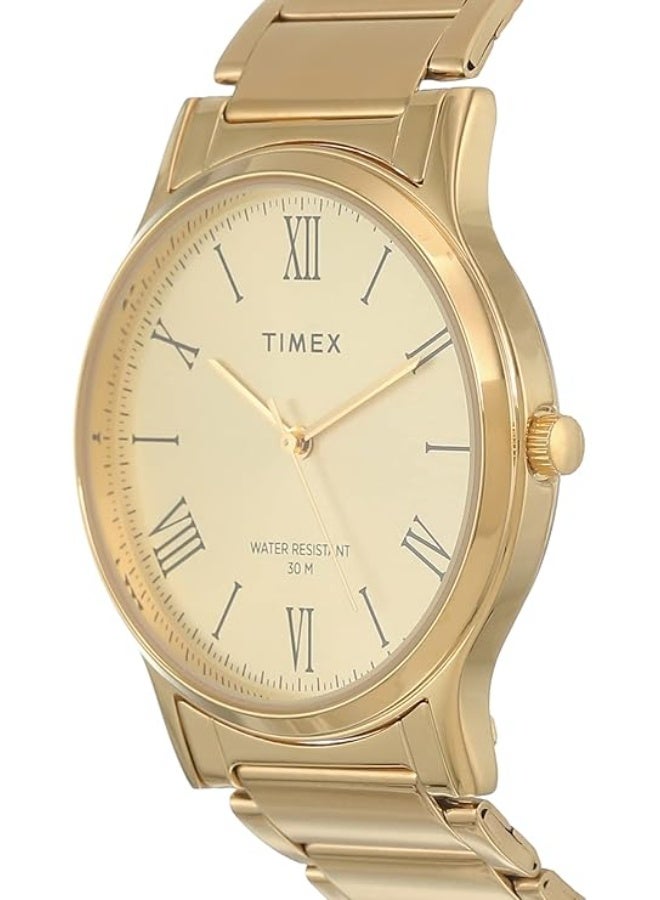 TIMEX Classics Analog Watch for Men with Round Dial & Water Resistant Man's Wrist Watches - Image 3