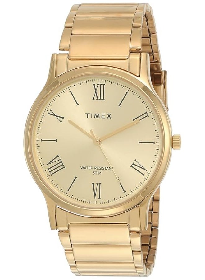 TIMEX Classics Analog Watch for Men with Round Dial & Water Resistant Man's Wrist Watches - Image 1
