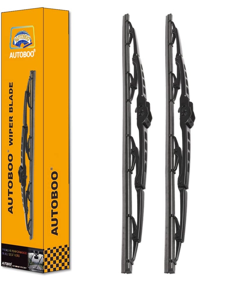 AUTOBOO 2222 Windshield Wiper Blade Sets Replacement for Dodge Challenger 20082020 Original Factory Quality Pack of 2