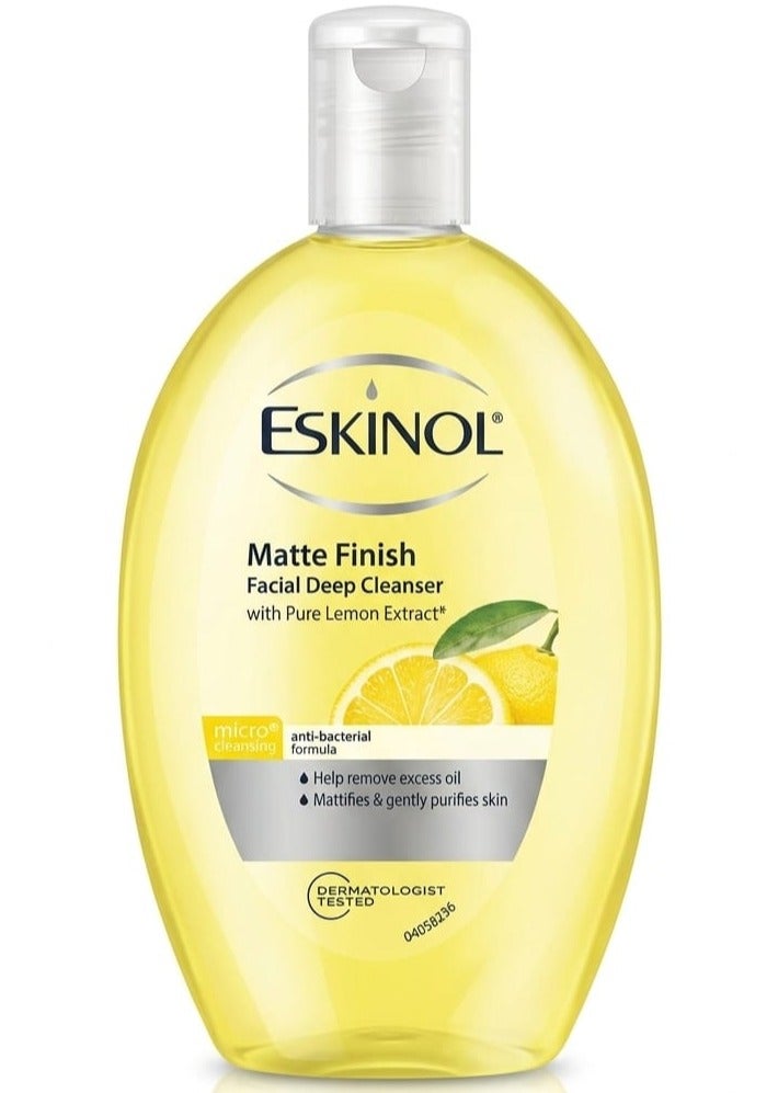 Matte Finish Facial Deep Cleanser With Pure Lemon Extract 225ml