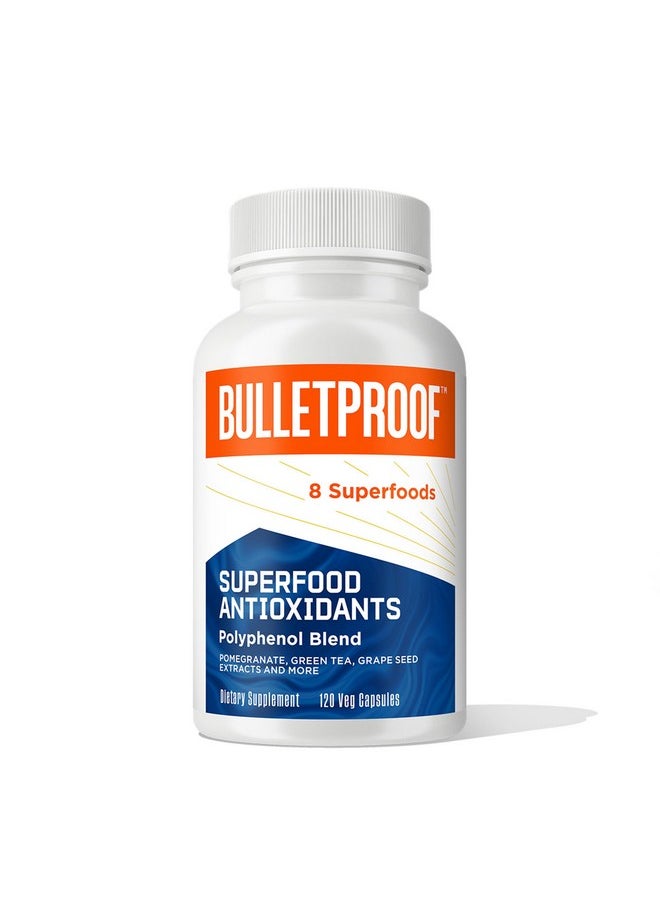 Bulletproof - Bulletproof Superfood Antioxidants Capsules, 120 Capsules, Supplement to Fight Free-Radicals and Support Healthy Aging, Polyphenol Blend, Packaging May Vary - Image 1