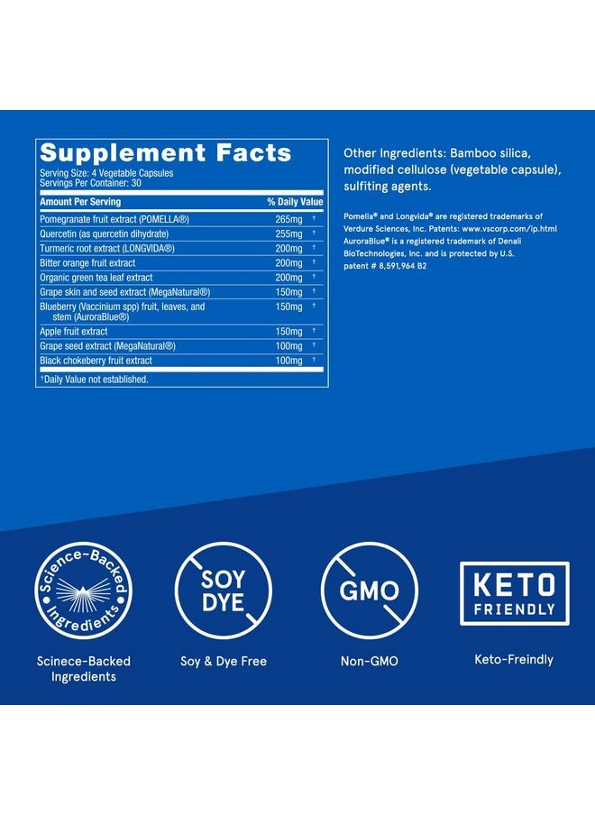 Bulletproof - Bulletproof Superfood Antioxidants Capsules, 120 Capsules, Supplement to Fight Free-Radicals and Support Healthy Aging, Polyphenol Blend, Packaging May Vary - Image 1