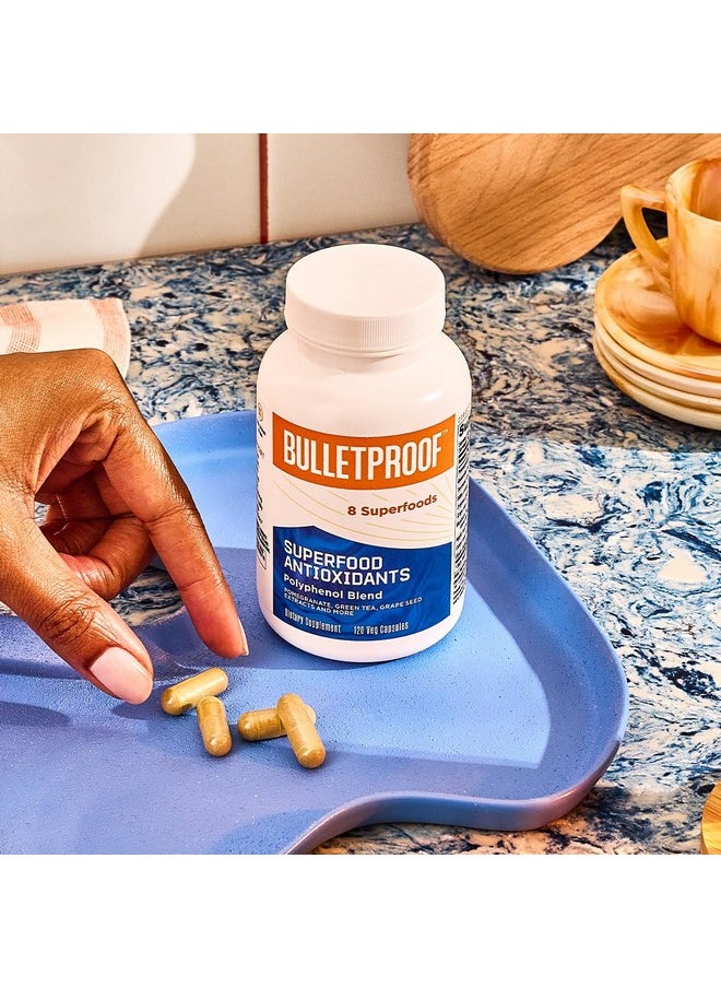 Bulletproof - Bulletproof Superfood Antioxidants Capsules, 120 Capsules, Supplement to Fight Free-Radicals and Support Healthy Aging, Polyphenol Blend, Packaging May Vary - Image 1