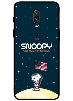 Protective Case Cover For OnePlus 6T Smart Series Printed Protective Case Cover for OnePlus 6T 1969 Snoopy First Beagle On The Moon