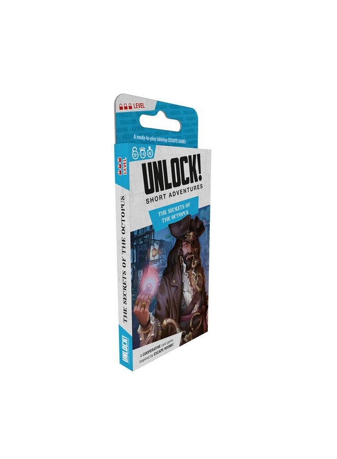 Space Cowboys UNLOCK! Short Adventures 6: The Secrets of The Octopus - Immersive Escape Room Card Game for Kids and Adults, Ages 10+, 1-6 Players, 45 Minute Playtime, Made by Space Cowboys  - Image 1