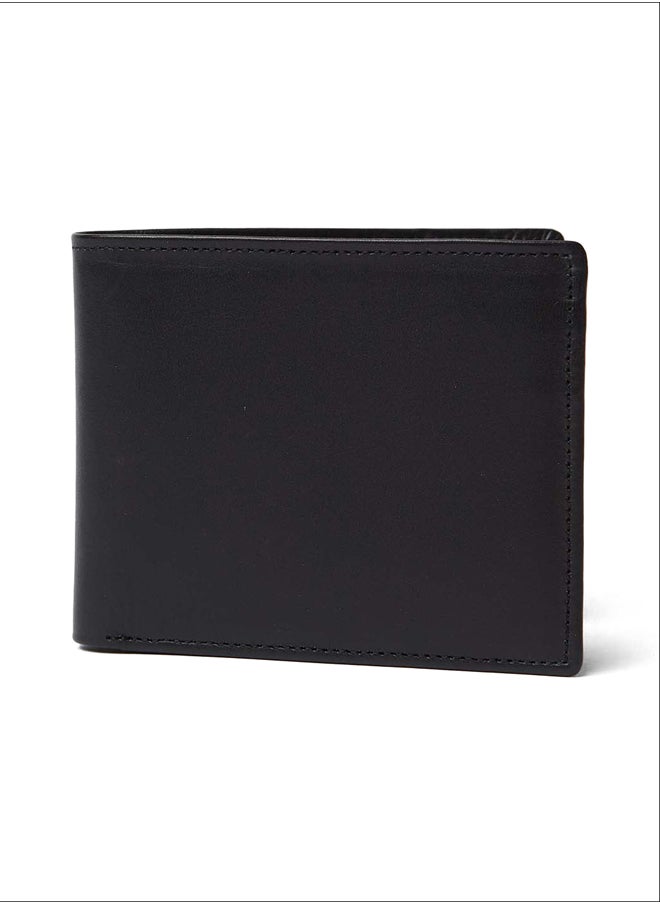 Premoda - Fashionable Logo Embellished Genuine Leather Bi-Fold Wallet - Image 1