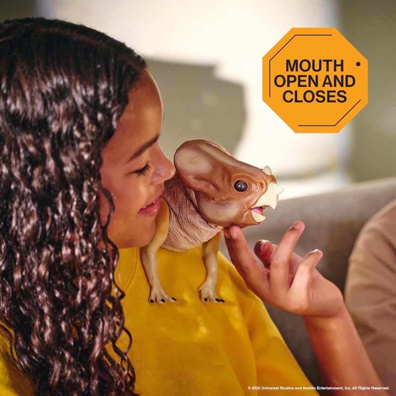 Wow! Stuff: Jurassic World Dolores Deluxe Puppetronic by RealFX - Interactive Baby Aquilops, 30+ Actions & Sounds, Realistic 15" Dinosaur Toy, Ages 8+ - Image 4