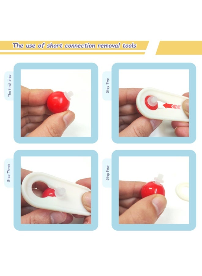 مجموعة نماذج الجزيئات الكيميائية من مادة البولي بروبيلين - مجموعة مكونة من 240 قطعة متعددة الألوان، مناسبة للتدريس والتعلم - Image 4