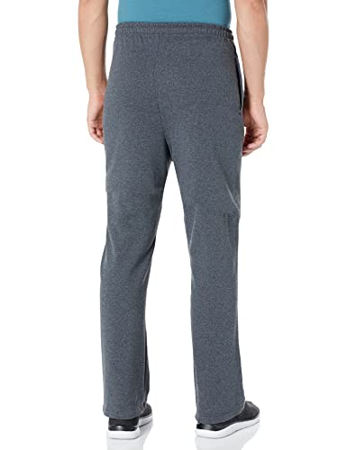 Jerzees Men's Fleece Sweatpants, Black Heather, XX-Large - Image 2