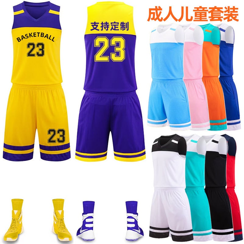 Basketball Uniform Suit Game Sports Training Uniform Vest Men'S Adult Children'S Jersey Breathable Summer Women'S - Image 4