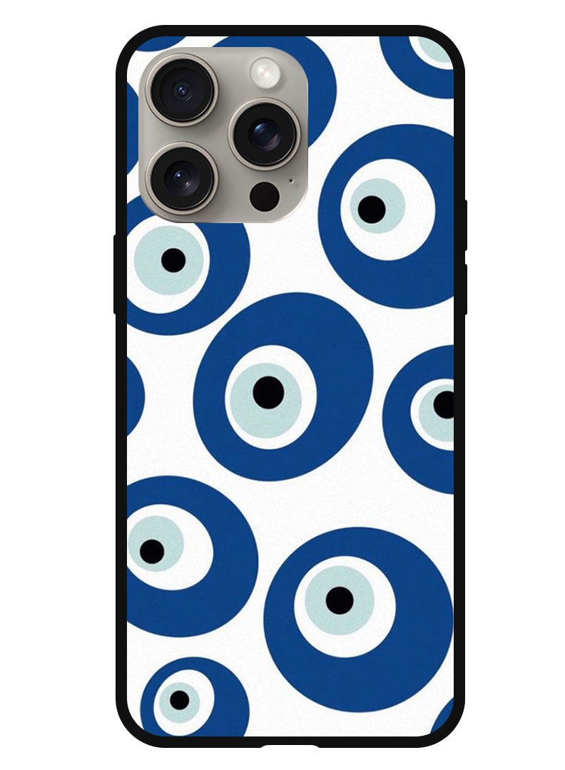 Theodor Protective Case Anti Scratch Shock Proof Bumper Cover For iPhone 15 Pro Evil Eye Nazar - Image 1