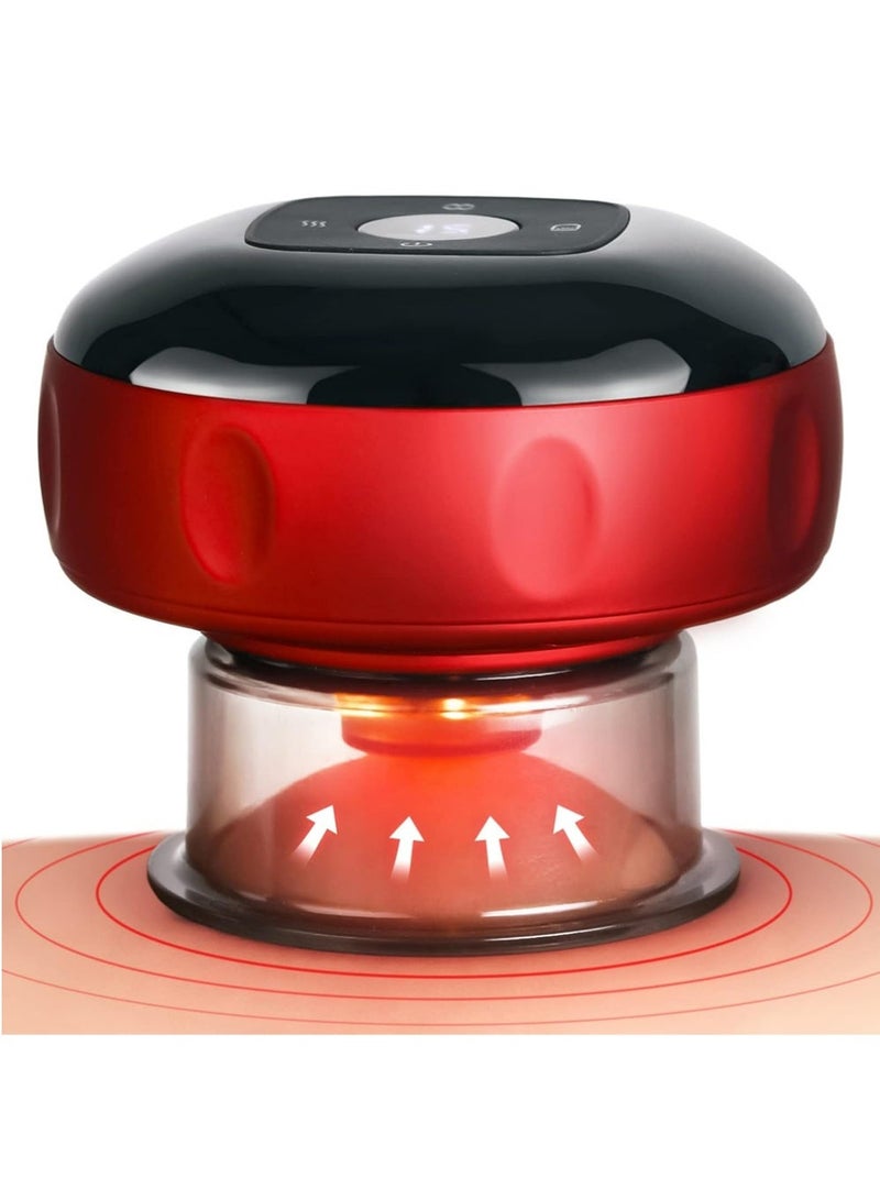 PULUZ 4-in-1 Smart Cupping Therapy Massager, Red Light Therapy for Targeted Pain Relief, Knots, Aches, Muscle Soreness, Circulation & Tighter Skin, Portable Cupping Kit - Image 2