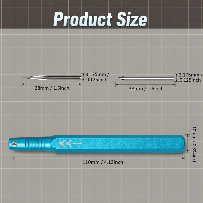 Black Three Sided Scraper Set For Engraving Marking Panel Flattening Detail Modification DIY - Image 3