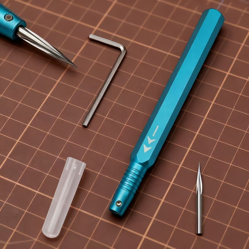 Black Three Sided Scraper Set For Engraving Marking Panel Flattening Detail Modification DIY - Image 1