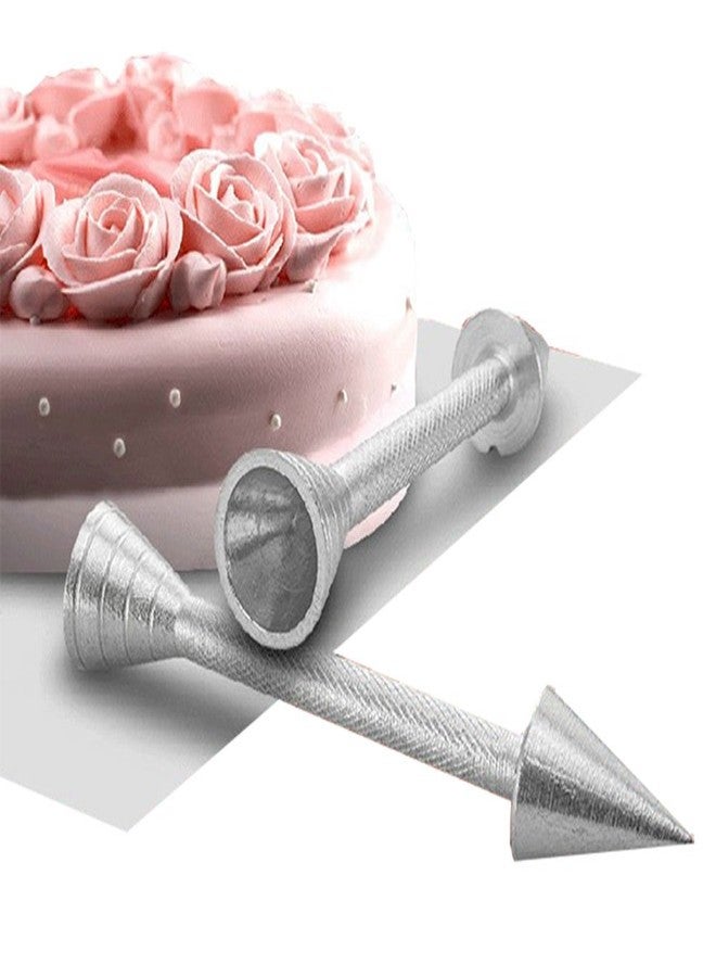 Daycount® Pack of 2 Cake Decorating Rod Aluminum Piping Cone Cream Rose Supporter for Cake Decoration Tool - Image 1