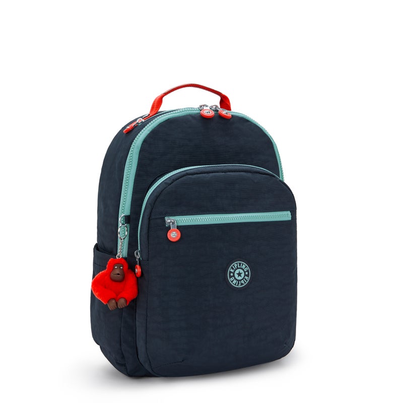 kipling حقيبة ظهر سيول كوزمو زرقاء كبيرة - Image 4