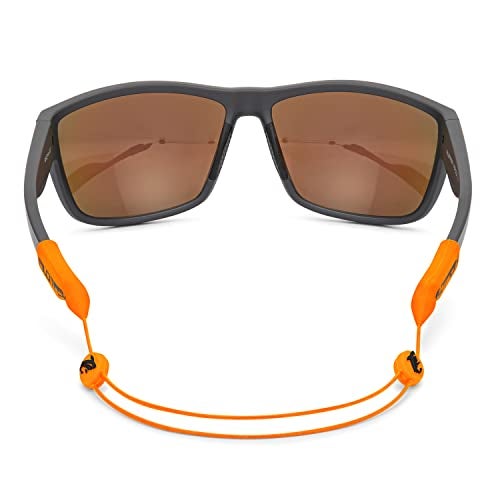 Pilotfish No Tail Adjustable Eyewear Retainer Cable Strap: Sunglasses, Eyeglasses, Glasses (16 Inch, Blaze Orange) - Image 2