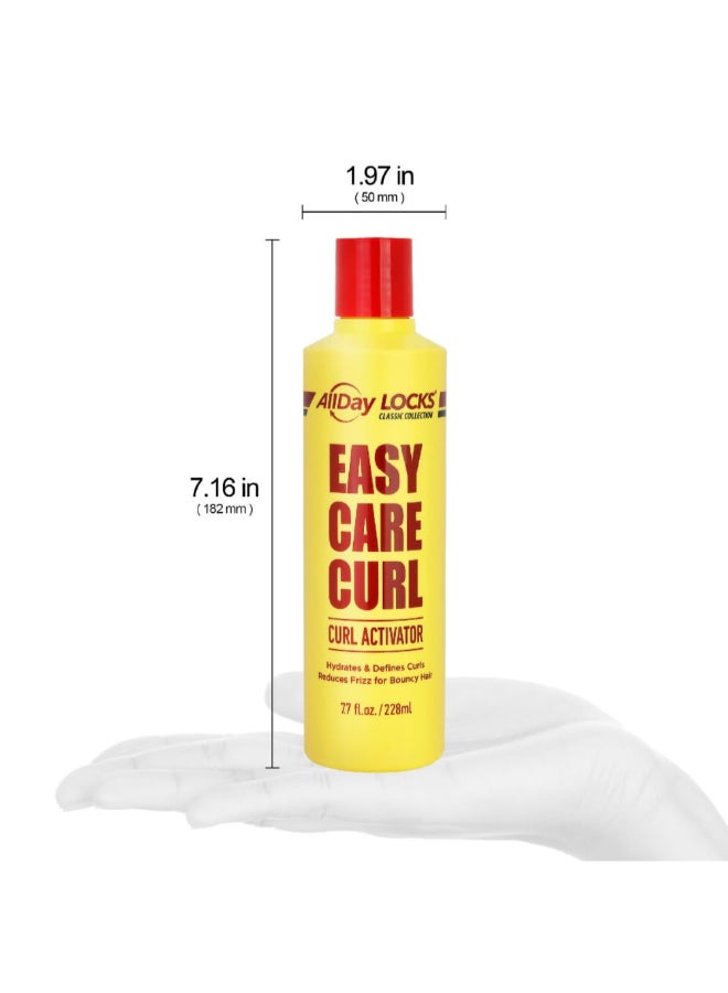 AllDay Locks Classic Easy Care Curl Activator Activator Product for Curly Hair Defines Moisturizes Strands Milky Cream Product for Men Women Easy Curling and Styling 77 oz Bottle - Image 4