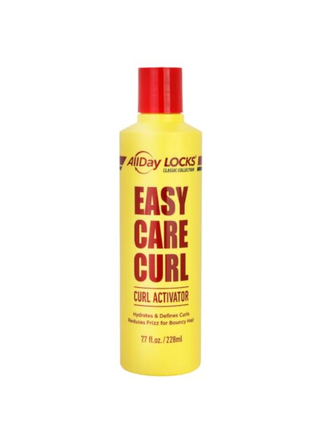 AllDay Locks Classic Easy Care Curl Activator Activator Product for Curly Hair Defines Moisturizes Strands Milky Cream Product for Men Women Easy Curling and Styling 77 oz Bottle - Image 1