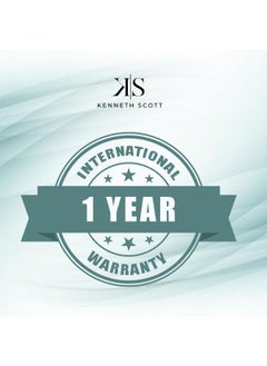 ساعة كينيث سكوت K23515-RBKS النسائية ذات العرض التناظري وحزام من الفولاذ المقاوم للصدأ باللون الذهبي الوردي