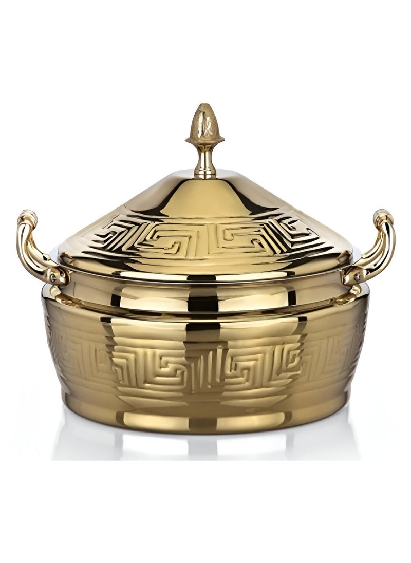 Homemaker Hannah Hotpot 1500ML Gold – Elegant and Durable Hot Pot for Serving & Cooking 