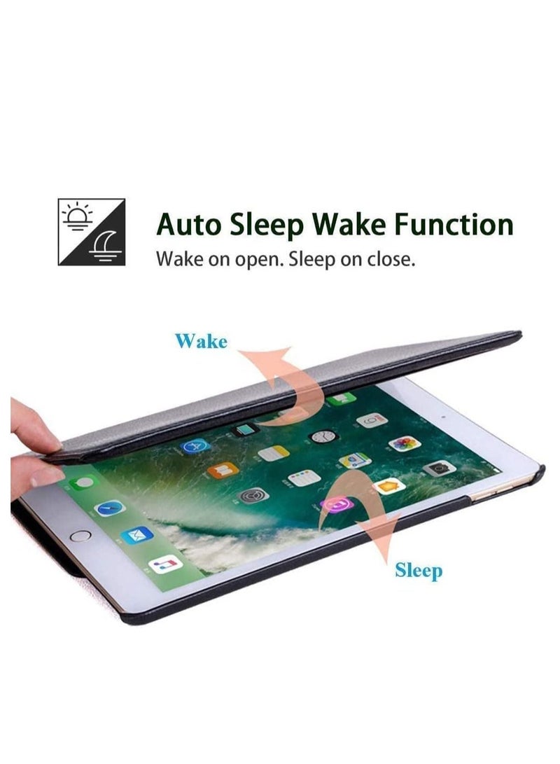 حافظة دوارة لجهاز iPad الجيل التاسع (2021) / الجيل الثامن (2020) / الجيل السابع (2019) بحجم 10.2 بوصة - قاعدة دوارة 360 درجة غطاء واقي (أزرق) - Image 3